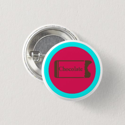 Chocoladeknop Ronde Button 3,2 Cm (Voorkant /achterkant)