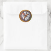 Chocoladekoekje met suikerpoeder ronde sticker (Tas)