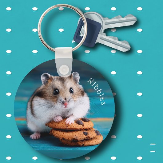 Chocoladekoekjes en Schattigee hamster Sleutelhanger
