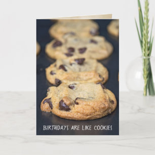 chocoladekoekjes op bakplaat kaart