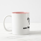 Chocoladekoffie-Mannen Sommige dingen zijn beter r Tweekleurige Koffiemok (Links)