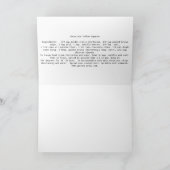 Chocoladekwadraten met recept feestdagen kaart (Binnen)