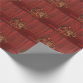 Chocoladelab-mix kerstmis cadeaupapier (Hoek)