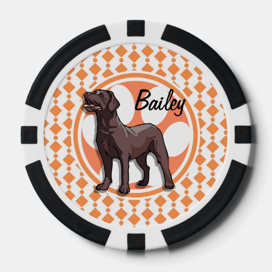 chocoladelab poker chips (Voorkant)