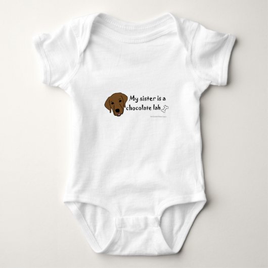 chocoladelab romper (Voorkant)