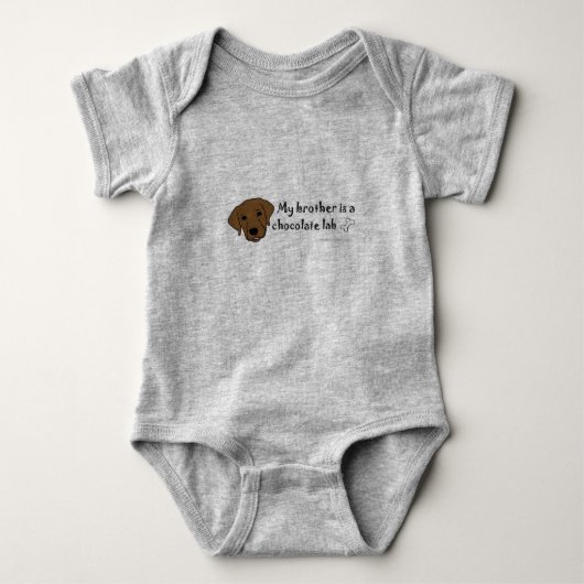 chocoladelab romper (Voorkant)