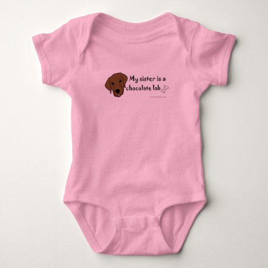 chocoladelab romper (Voorkant)