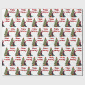 Chocoladelaboratorium Prettige feestdagen Cadeaupapier (Vlak)