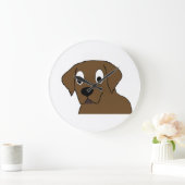 chocoladelabrador-cartoon grote klok (Huis)