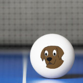 chocoladelabrador cartoon pingpongbal (Net)