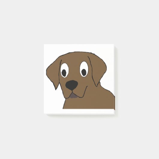 chocoladelabrador cartoon post-it® notes (Voorkant)