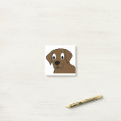 chocoladelabrador cartoon post-it® notes (Op bureau)