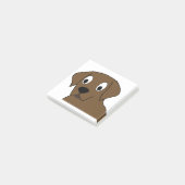 chocoladelabrador cartoon post-it® notes (Schuin)
