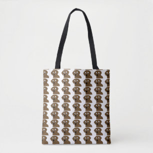 chocoladelabrador cartoon tote bag