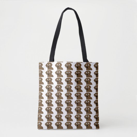 chocoladelabrador cartoon tote bag (Voorkant)