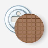 Chocoladeliefhebber Button Flesopener (Voorkant)