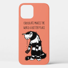 Chocoladeliefhebber Design - Grappig Kattenkarakte Case-Mate iPhone Case
