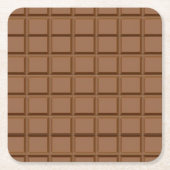 Chocoladeliefhebber Kartonnen Onderzetters (Voorkant)