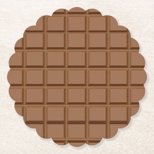 Chocoladeliefhebber Kartonnen Onderzetters (Voorkant)