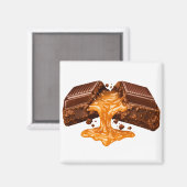 Chocoladeliefhebber Koelkastmagneet Magneet (Voorkant / Achterkant)