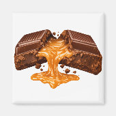 Chocoladeliefhebber Koelkastmagneet Magneet (Voorkant)