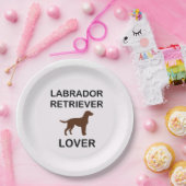 chocoladeliefhebber papieren bordje (Feest)