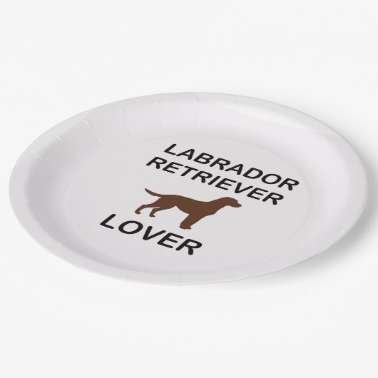 chocoladeliefhebber papieren bordje (Gekanteld)