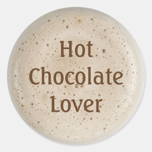 Chocoladeliefhebber Ronde Sticker (Voorkant)