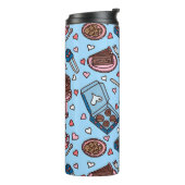 Chocoladeliefhebber schattig thermosbeker (Gedraaid links)