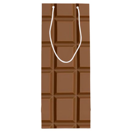 Chocoladeliefhebber Wijn Cadeautas (Achterkant)