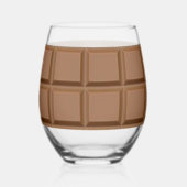Chocoladeliefhebber Wijnglas Zonder Voet (Voorkant)