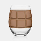 Chocoladeliefhebber Wijnglas Zonder Voet (Links)