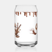 Chocoladeliefhebbers Druipende Chocolade Blikvorm Glas (Links)