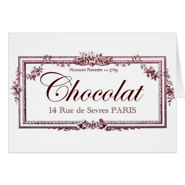 Chocoladeliefhebbers .... hou van deze  Franse kun (Voorkant Horizontaal)