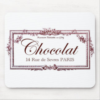 Chocoladeliefhebbers .... hou van deze Franse kun Muismat