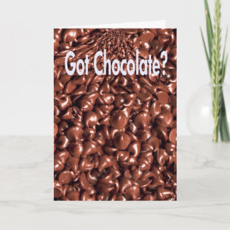 Chocoladeliefhebbers Uniek papieren Wenskaart Kaart