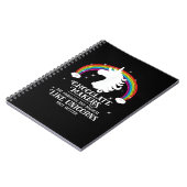 Chocolademaker Fabulous Magical Unicorns Leuk Notitieboek (Linkerzijde)