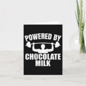 Chocolademelk Gym Fitness Workout Bodybuilding Kaart (Voorkant)