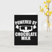 Chocolademelk Gym Fitness Workout Bodybuilding Kaart (Gele Bloem)