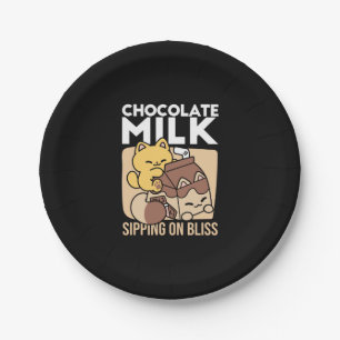 Chocolademelk nippen aan gelukzaligheid – Kawaii k Papieren Bordje