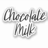 Chocolademelk Opslag Sticker (Voorkant)