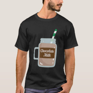 Chocolademelk Schattigee Zuivelliefhebbers Grappig T-shirt