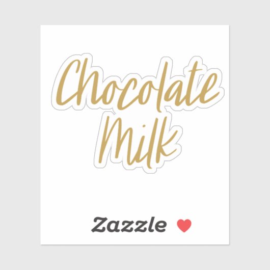 Chocolademelk Sticker (Vel)