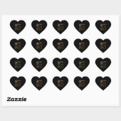 Chocolademelk Voedingsfeiten Grappige Thanksgiving Hart Sticker (Vel)
