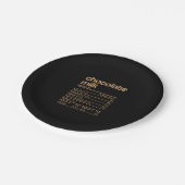 Chocolademelk Voedingsfeiten Grappige Thanksgiving Papieren Bordje (Gekanteld)