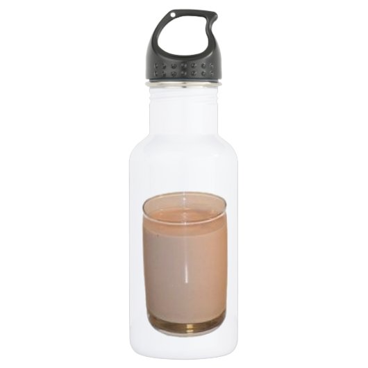 Chocolademelk Waterfles (Voorkant)