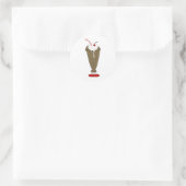 Chocolademilkshake Ronde Sticker (Tas)