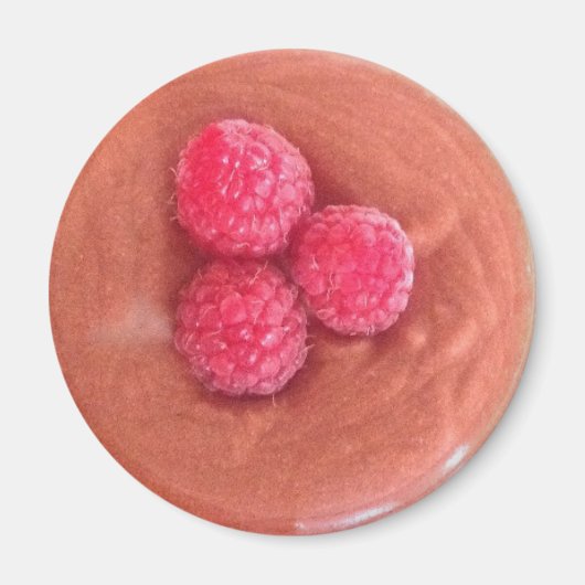 Chocolademoes met frambozen magneet (Voorkant)