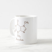 Chocolademolecule gepersonaliseerd koffiemok (Voorkant links)