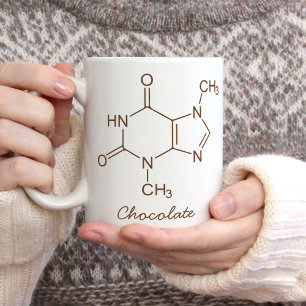 Chocolademolecule gepersonaliseerd koffiemok
